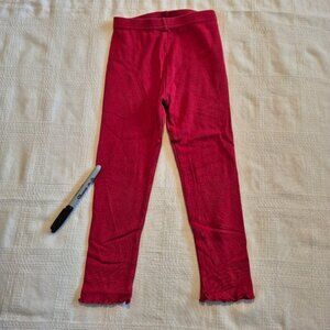 Gymboree red girls leggings size medium 4 years Vintage small hole by pen Play
